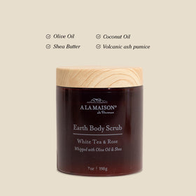 Natural pumice texture in A LA MAISON Earth Body Scrub for refined scrubbing