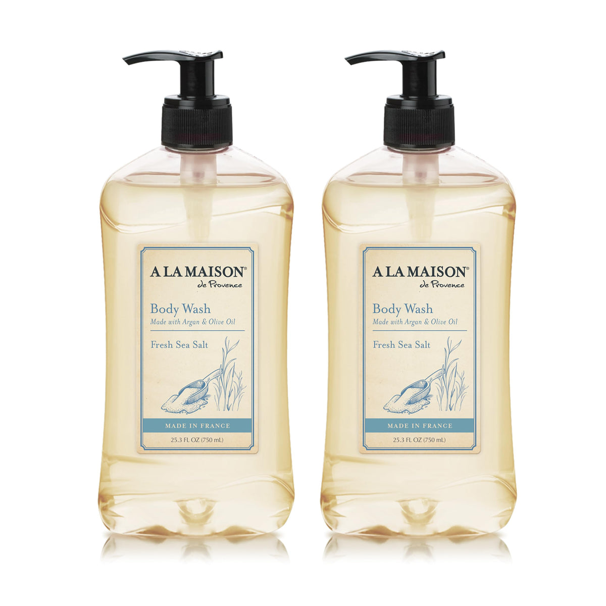 A La Maison Fresh Sea Salt Body Wash bottle for daily refreshing cleanse.