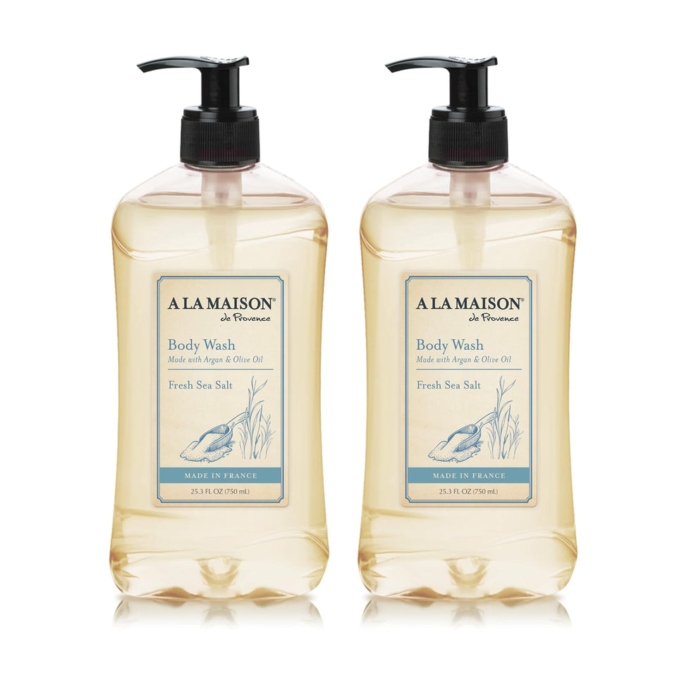 A La Maison Fresh Sea Salt Body Wash bottle for daily refreshing cleanse.