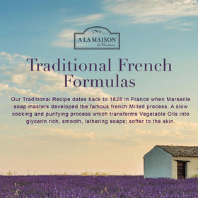 A La Maison Honeysuckle brand logo with SLS-free claim label.