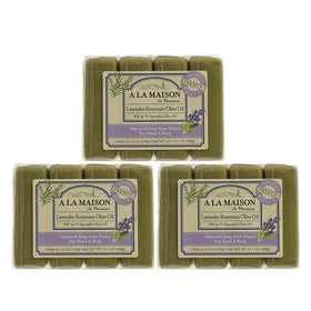 A LA MAISON lavender-rosemary-olive-oil bar soap with silky lather for daily cleansing.