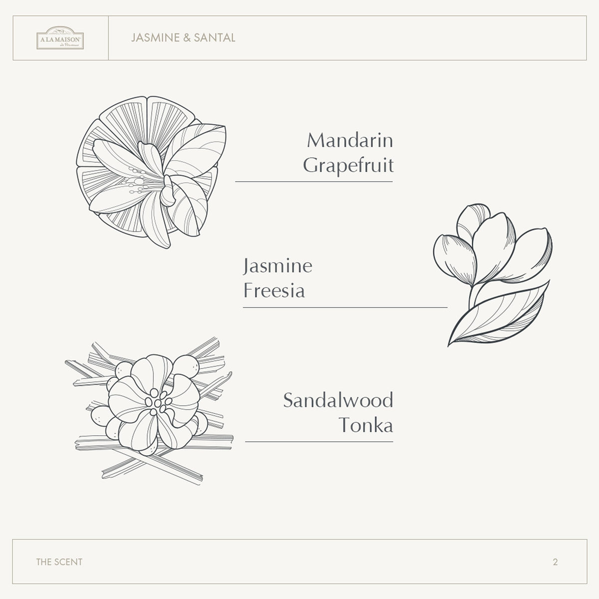 A LA MAISON made-in-france badge signals artisanal craft and quality.