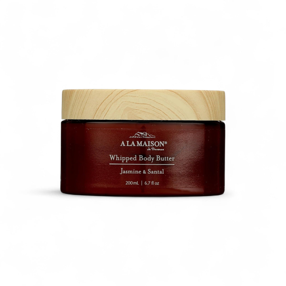 A LA MAISON Jasmine and Santal jar close-up showing rich hydration for dry skin.
