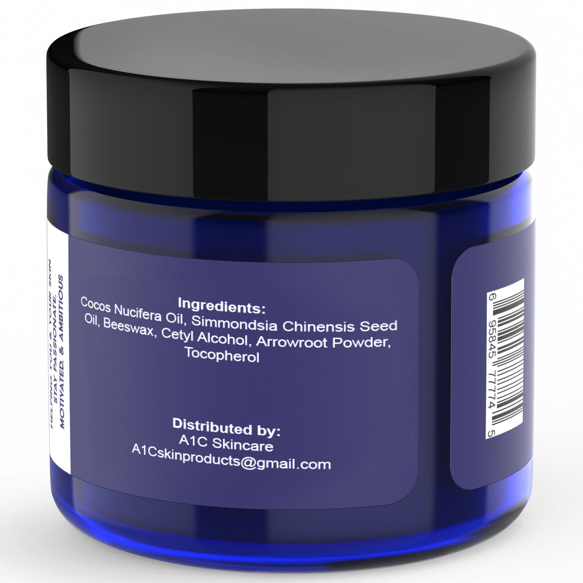 A1C Bold Skincare Diabetic Care Balm travel-size container for on-the-go hydration.