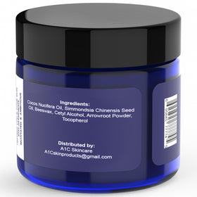 A1C Bold Skincare Diabetic Care Balm travel-size container for on-the-go hydration.