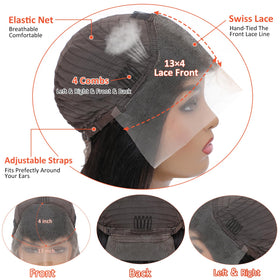 AAKJJ 200 density deep wave wig for full, voluminous look.