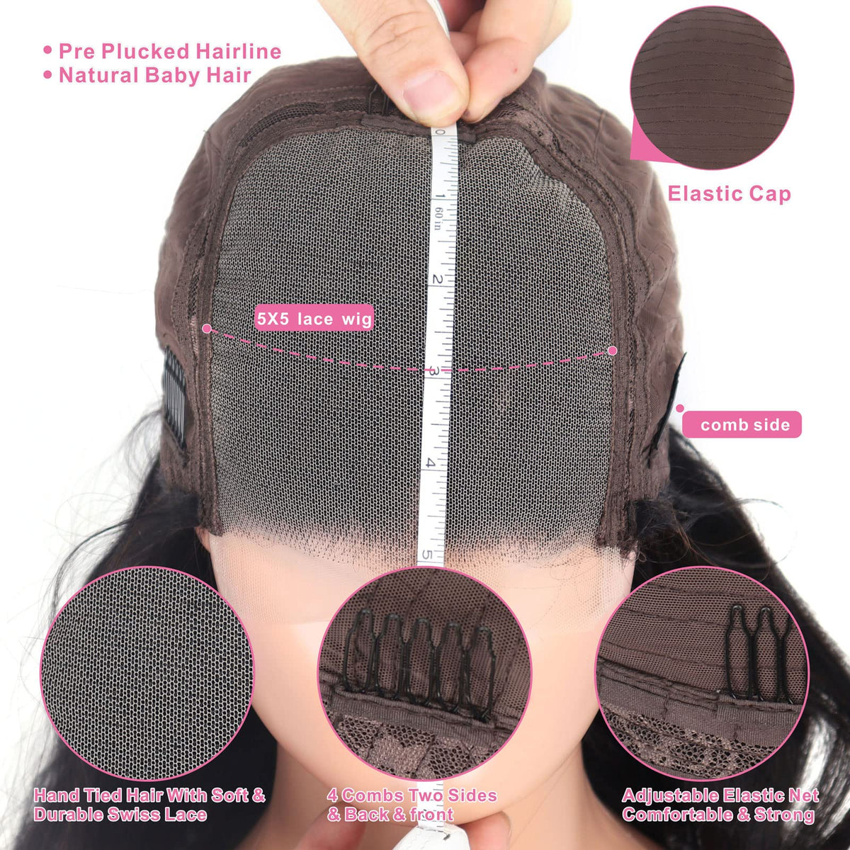 Aaliweya 22.5 cap adjustable wig personalizes fit for daily use.