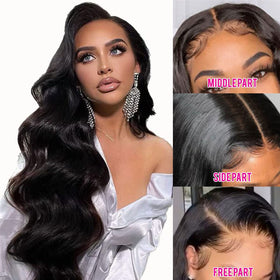 Aaliweya body-wave wig texture for easy daily styling and natural look.