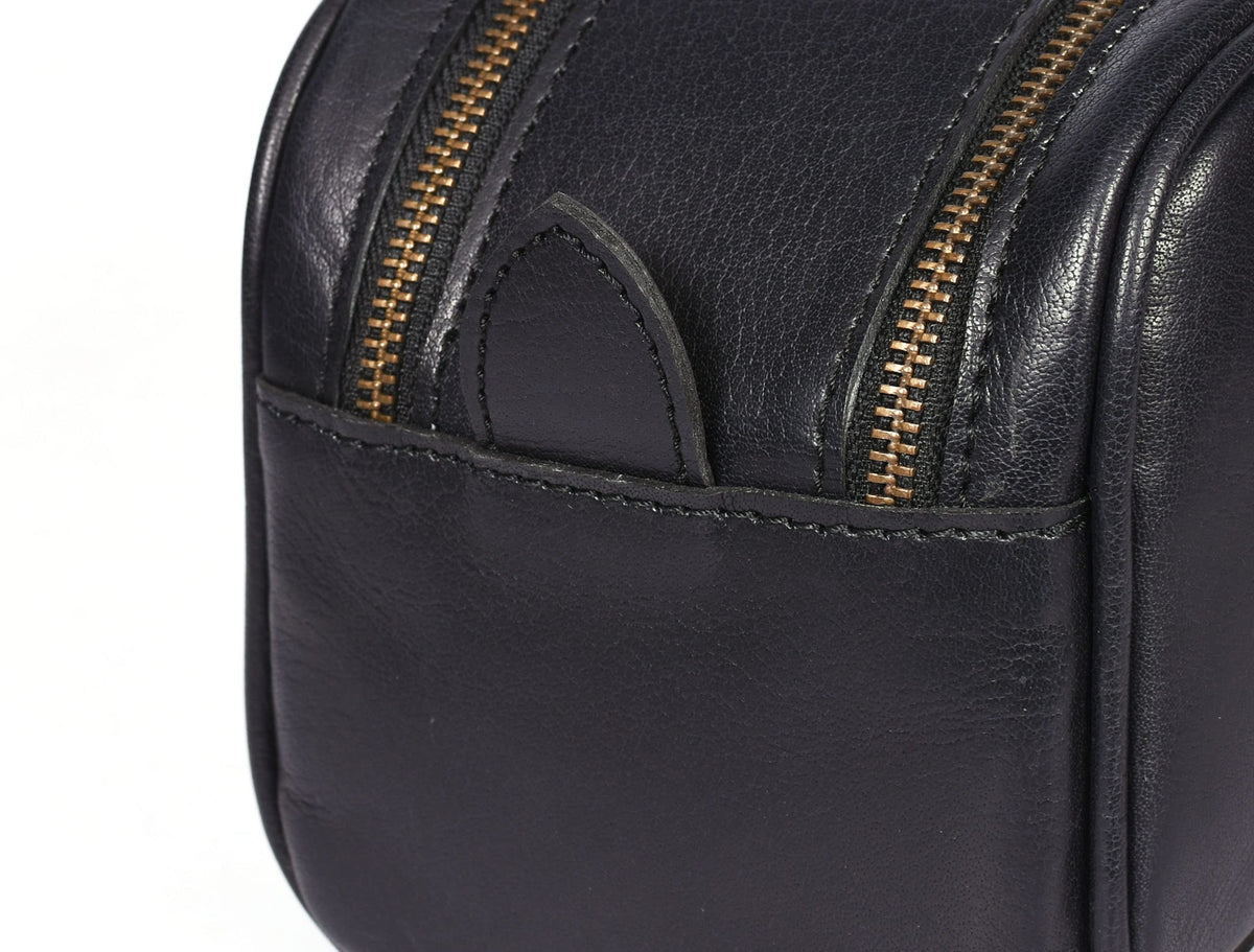 Aaron Leather Goods Vendimia Estilo 10in toiletry bag king-size pouch ideal for grooming kits