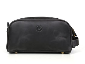 Aaron Leather Goods Vendimia Estilo YKK metal zip for smooth travel use.
