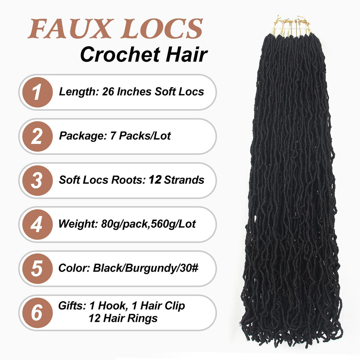 Aayubb goddess soft locs 26 inch natural look for daily styling.
