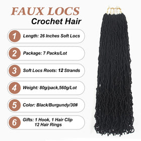 Aayubb goddess soft locs 26 inch natural look for daily styling.