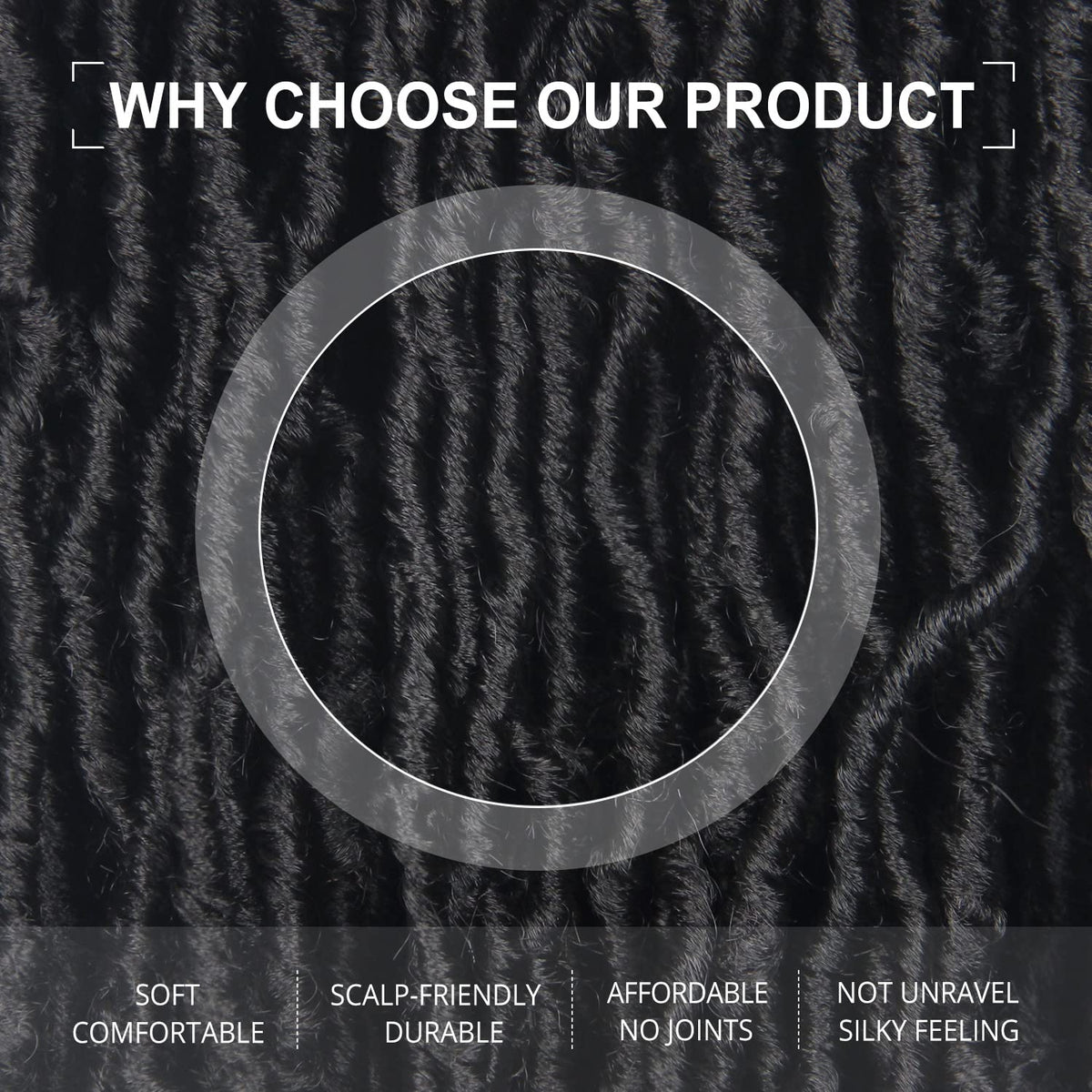 Aayubb soft locs 26 inch itch-free and long-lasting wear.