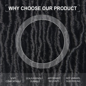Aayubb soft locs 26 inch itch-free and long-lasting wear.