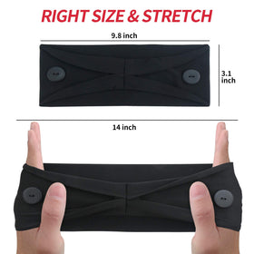 ABAMERICA versatile headband worn during makeup, workouts and daily activities