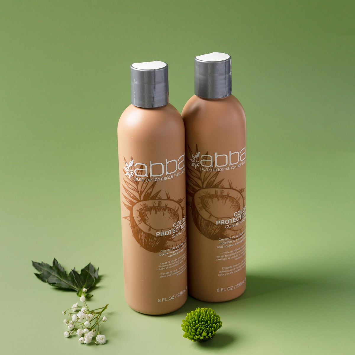 ABBA Pure Color Protection Shampoo lather demonstrates creamy cleansing.