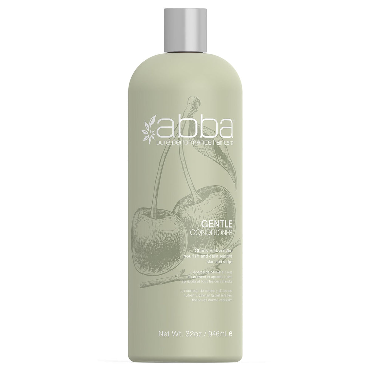 ABBA Pure Gentle Conditioner bottle pour for easy daily use on normal hair