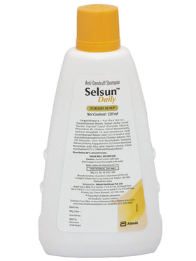 Abbott Selsun Daily ingredients panel shows 1% selenium sulfide