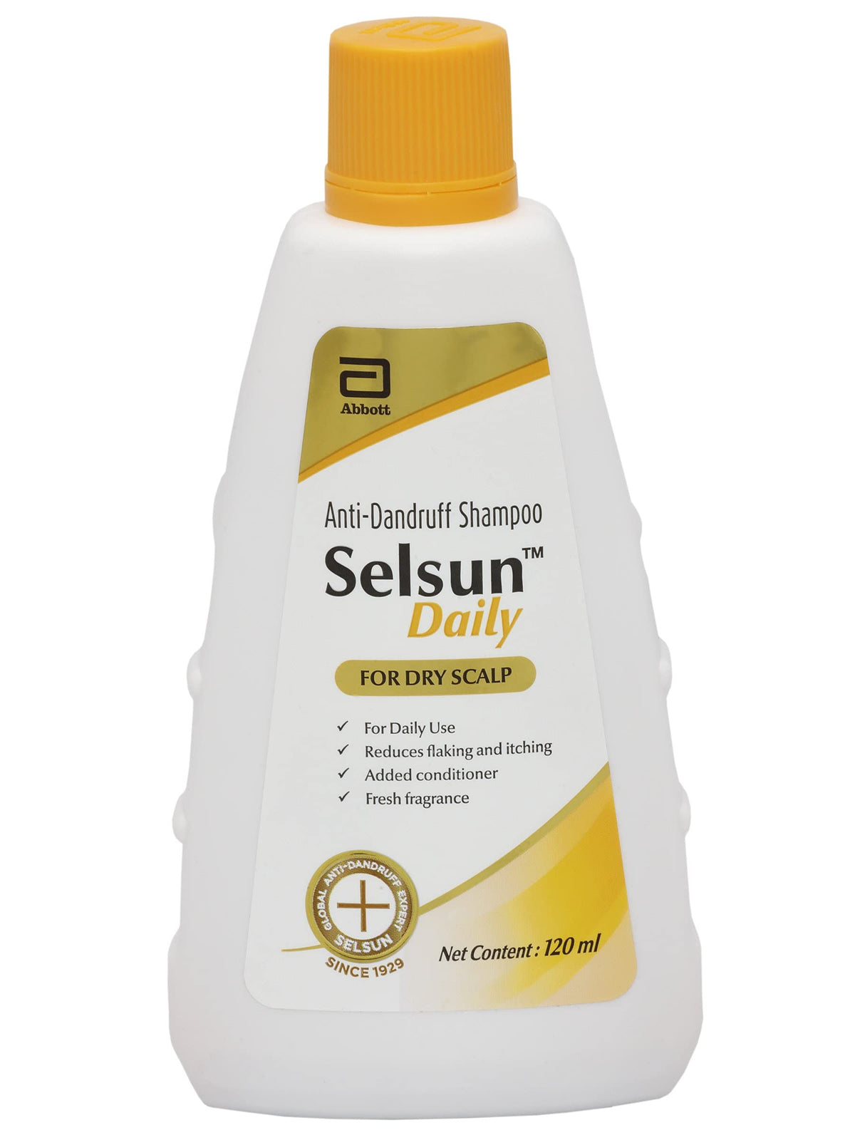 Abbott Selsun Daily on sink setup for easy routine