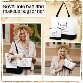 Abbylike 12-pcs Christian gift bags side pocket detail for easy organization.