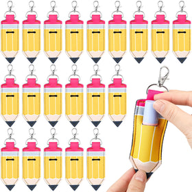 Abbylike 20 Pcs Lipstick Holder Keychain bulk pack keeps lip balms within reach.