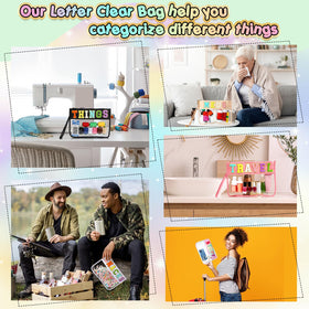 Abbylike six-pack chenille letter pouches ideal for sharing.