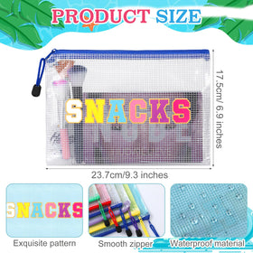 Abbylike clear makeup pouch with zipper, ideal for easy-access cosmetics.