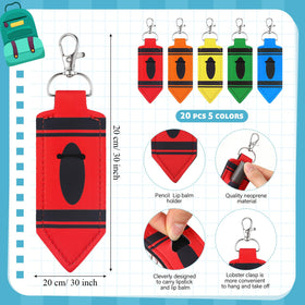 Abbylike compact lip gloss keychain keeps essentials organized on the go.