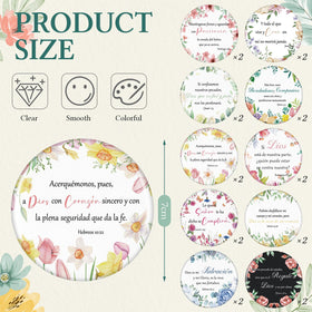 Abbylike compact mirror 7 cm diameter fits wallets and purses for quick checks.