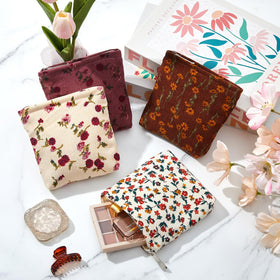 Abbylike compact purse-size makeup bag fits purses and totes easily.