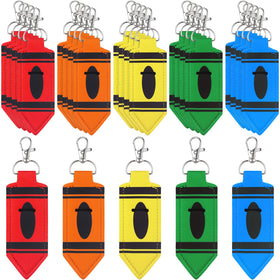 Abbylike crayon lip balm holder keychain keeps balm within reach while on the go.