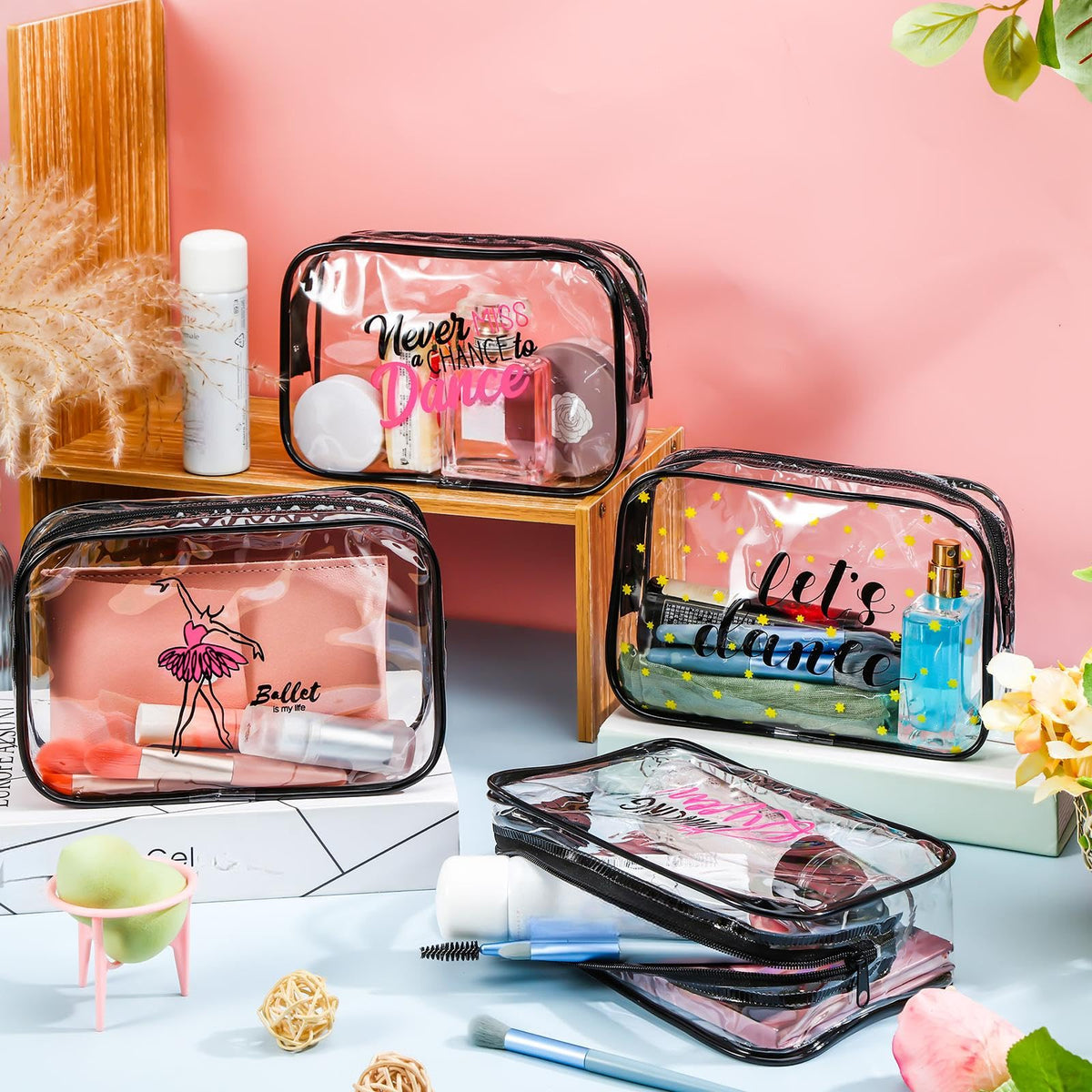 Abbylike dance team bags organized travel kit keeps items visible