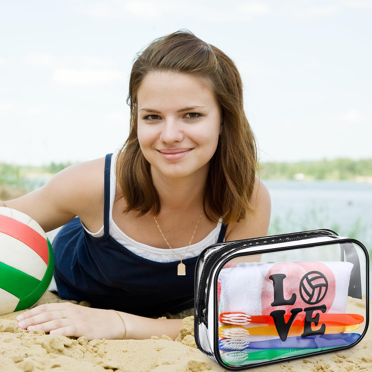 Abbylike gift-ready volleyball themed bag highlighted as thoughtful reward