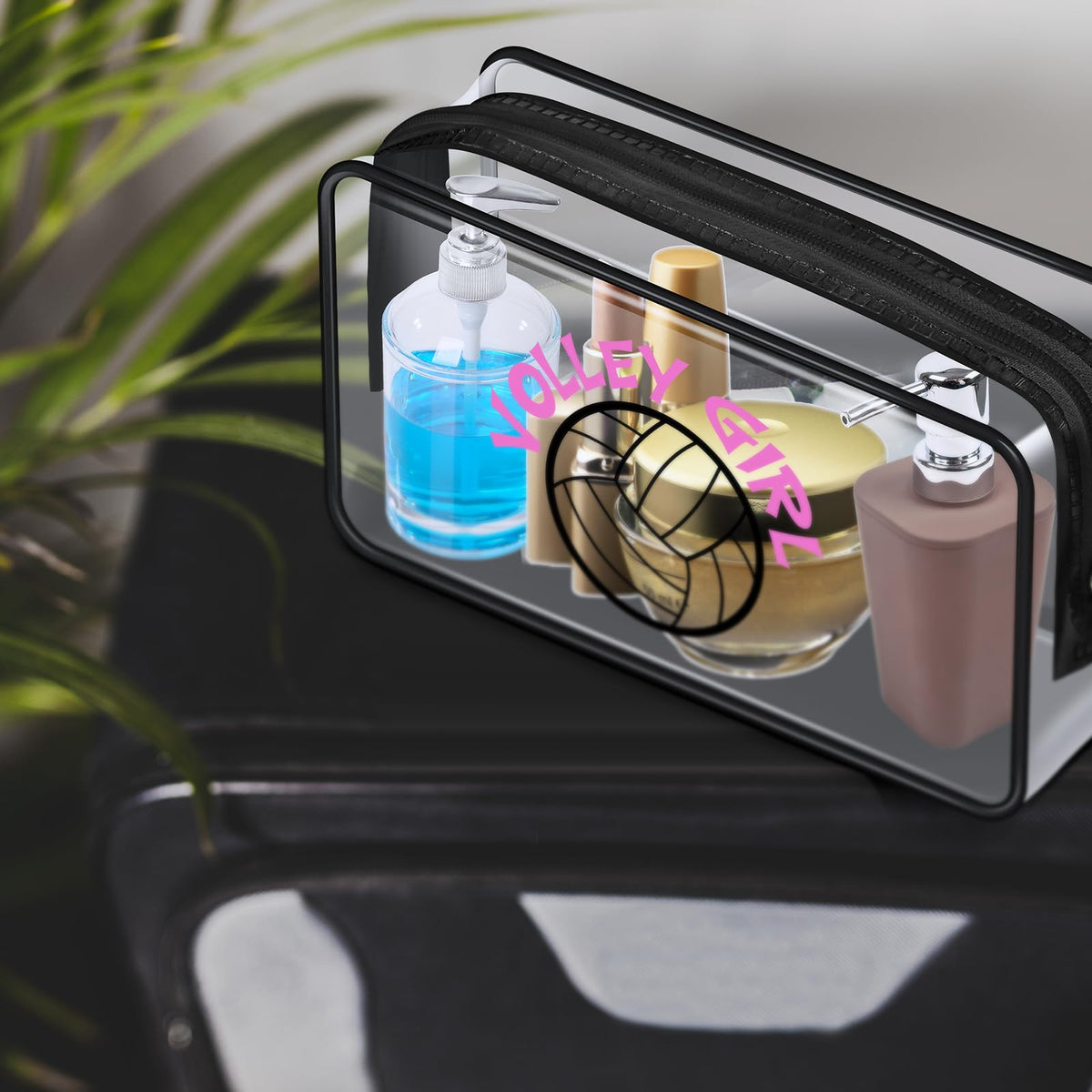 Abbylike volleyball cosmetic bag used as makeup storage for daily routine