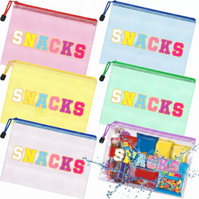 Abbylike snack bags 12-pack in waterproof PVC, perfect for organizing snacks on travel.