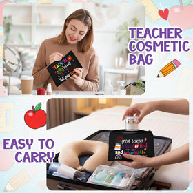Abbylike Teach Love Inspire print pouch, versatile for classroom use.
