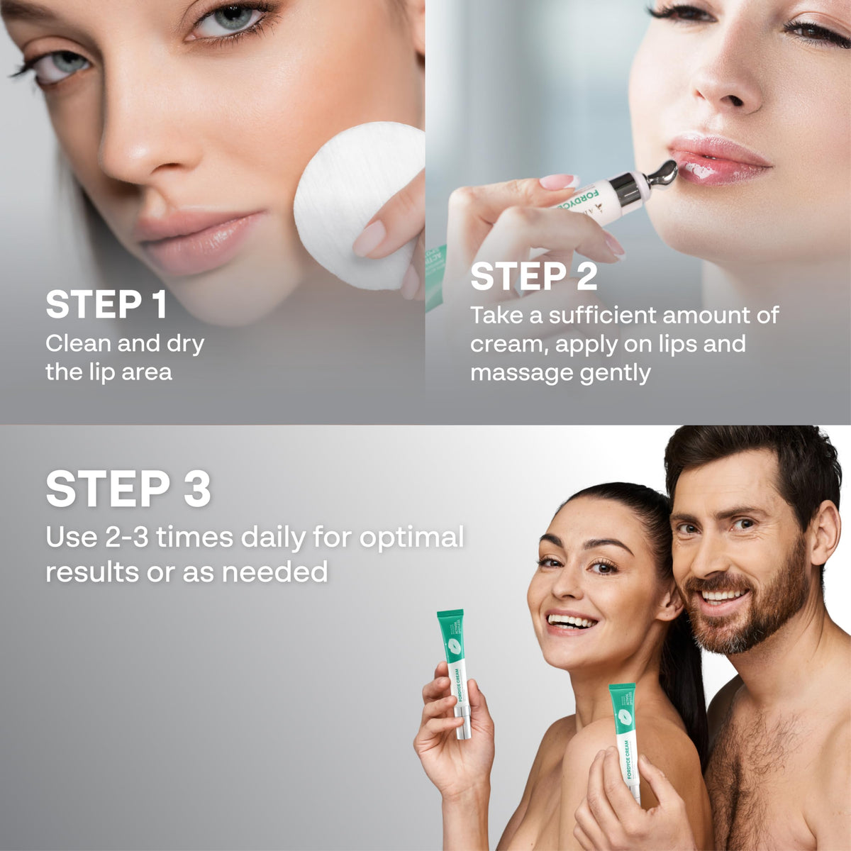 ABERA Fordyce Cream jar label focuses on ceramide and vitamin E.