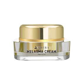 ABERA melasma cream tube for daily brightening and spot reduction.