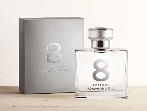 Abercrombie & Fitch 8 perfume bottle front view, showcasing sleek design for everyday freshness.