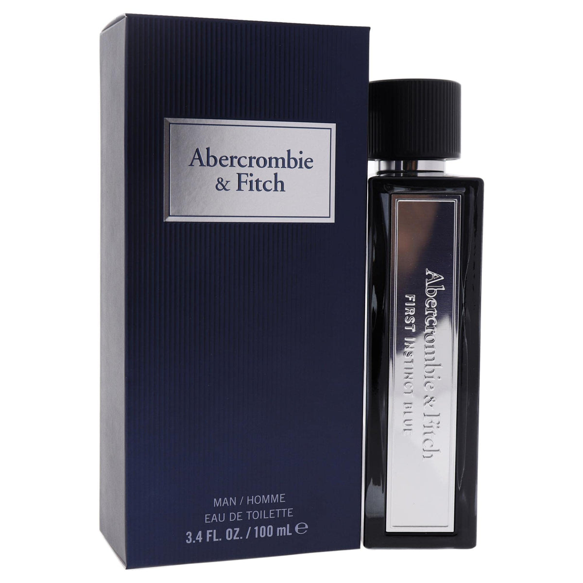 Abercrombie & Fitch First Instinct Blue packaging box, ready for gifting.