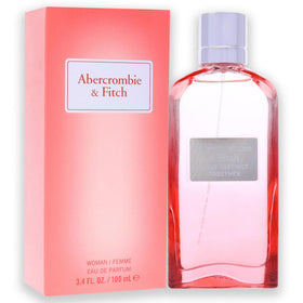 Abercrombie & Fitch First Instinct Together packaging display, ideal gift option.