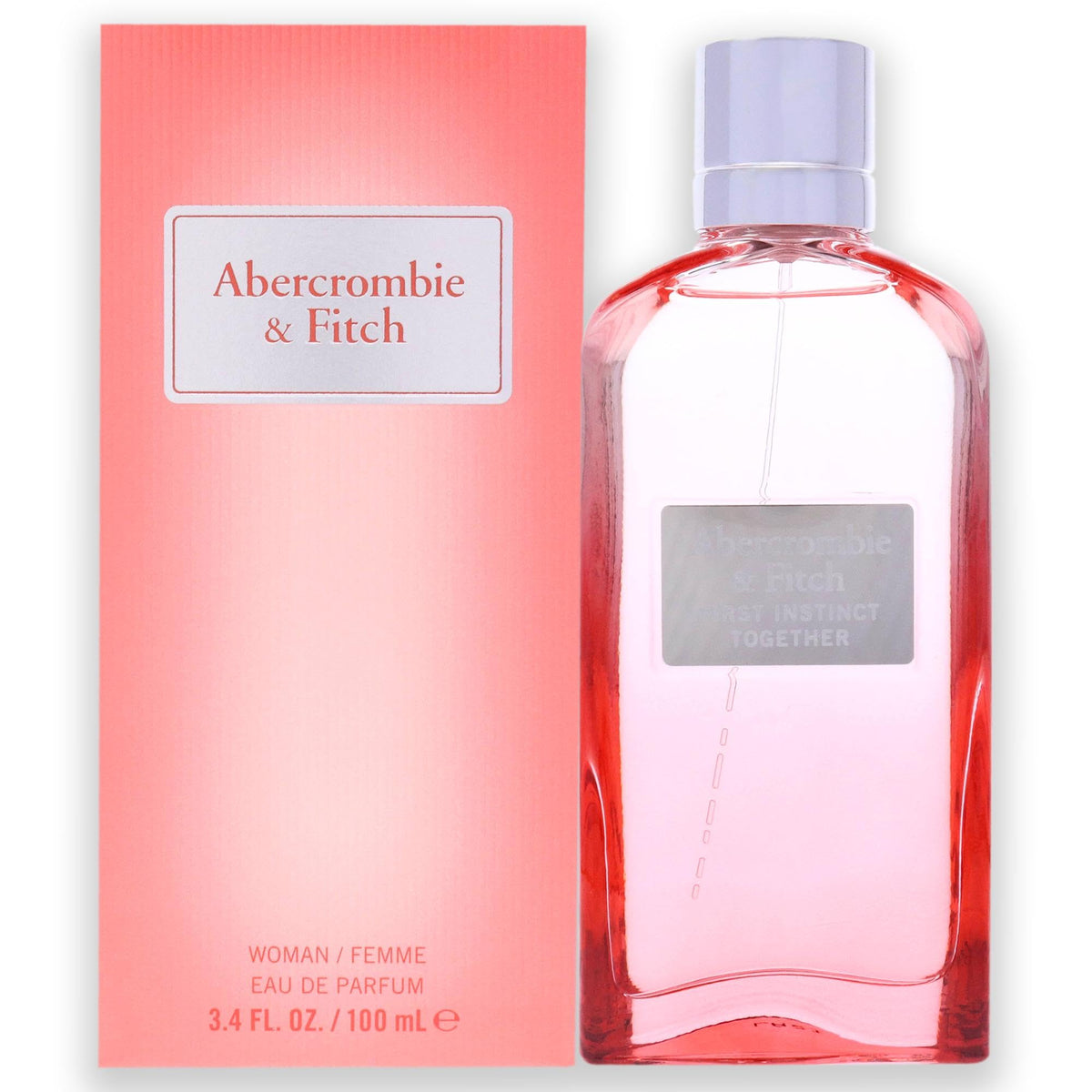 Abercrombie & Fitch First Instinct Together Women bottle close-up, ideal for daily wear.