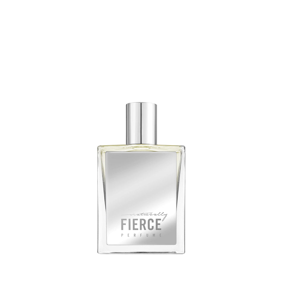 Abercrombie & Fitch Naturally Fierce Women EDP bottle for daily floral woody musk fragrance, versatile wear.