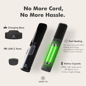 Aberlite Go 2 ionic conditioning reduces frizz and snagging