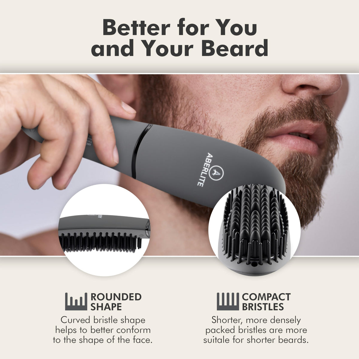 Aberlite Pocket ionic technology for smooth beard with reduced static.