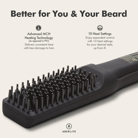 Aberlite Pro anti-scald comb close-up for root safety