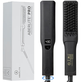 Aberlite Pro beard straightener setup ready for styling