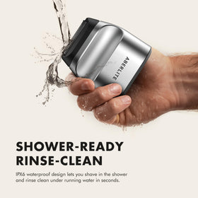 Aberlite Touch 2 hypoallergenic foils reduce irritation during finishing shaves.
