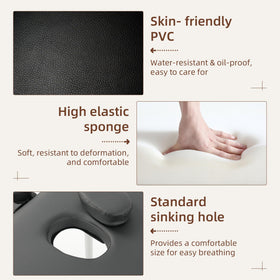 ABET massage table armrests are removable for flexible treatment setups