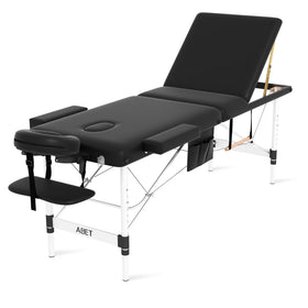 ABET massage table three-fold portable design ready for mobile spa sessions